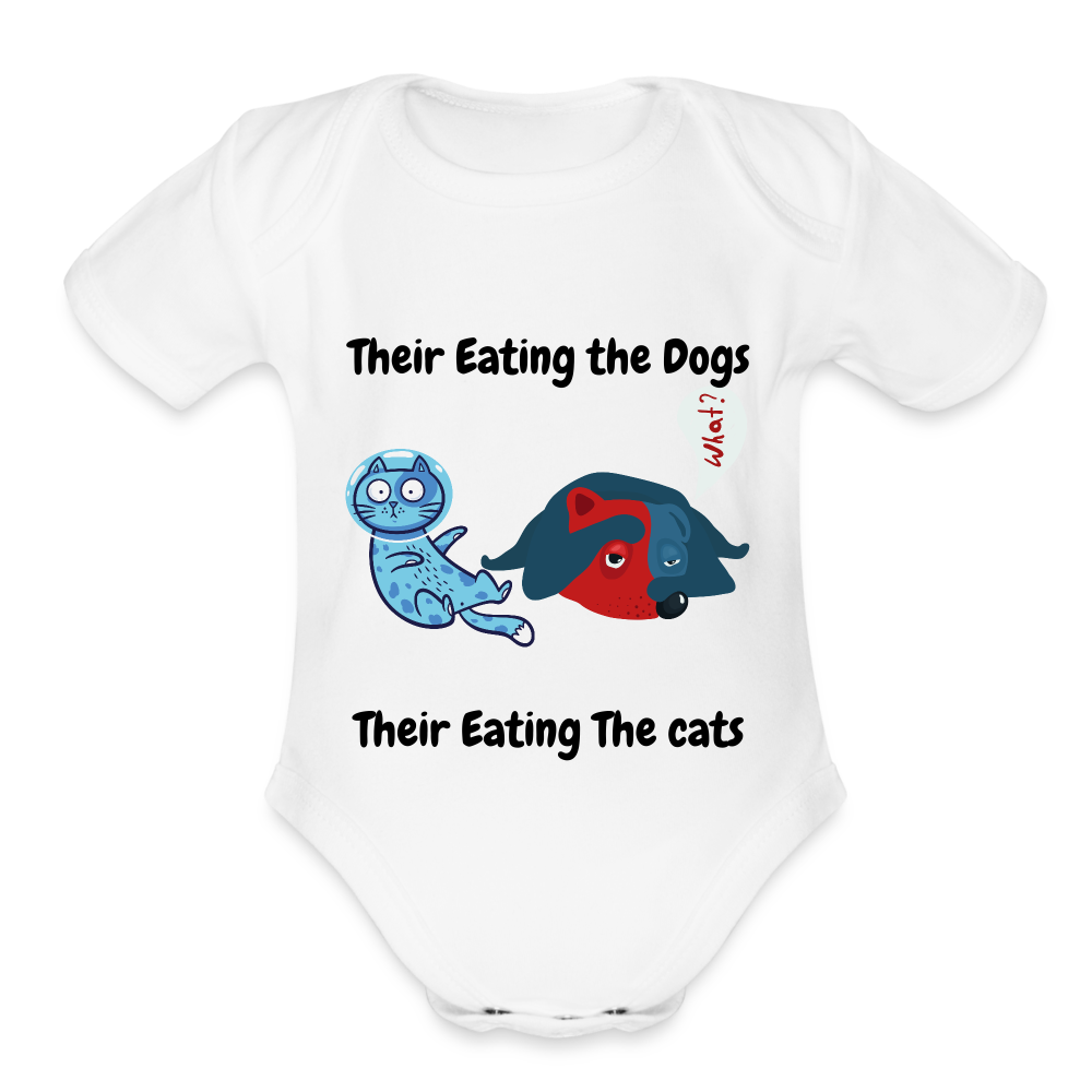 Their Eating the Dogs One-Piece - white