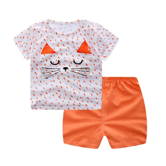 Cartoon Clothing Baby Boy Summer Casual Clothing Sets