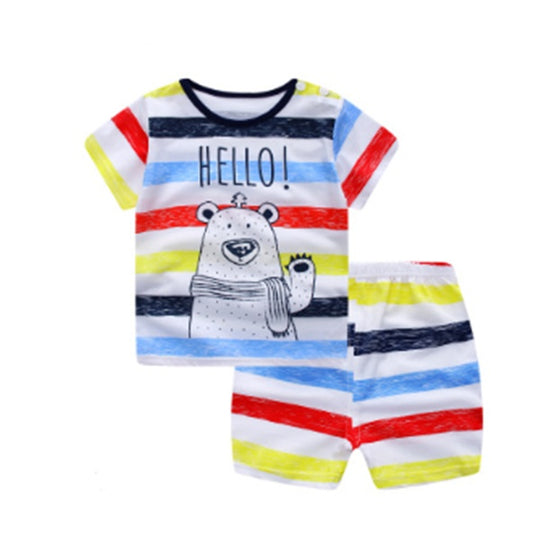 Cartoon Clothing Baby Boy Summer Casual Clothing Sets