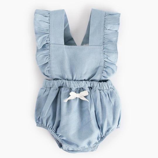 Ins Denim Baby One-piece Bodysuits Baby Romper