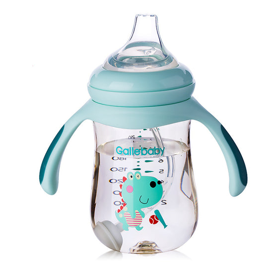 Straw cup dual purpose baby baby water cup