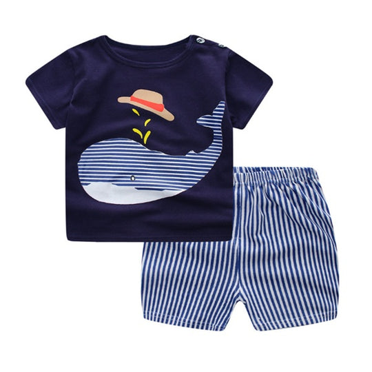 Cartoon Clothing Baby Boy Summer Casual Clothing Sets