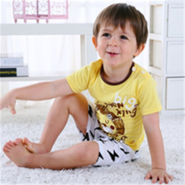 Cartoon Clothing Baby Boy Summer Casual Clothing Sets