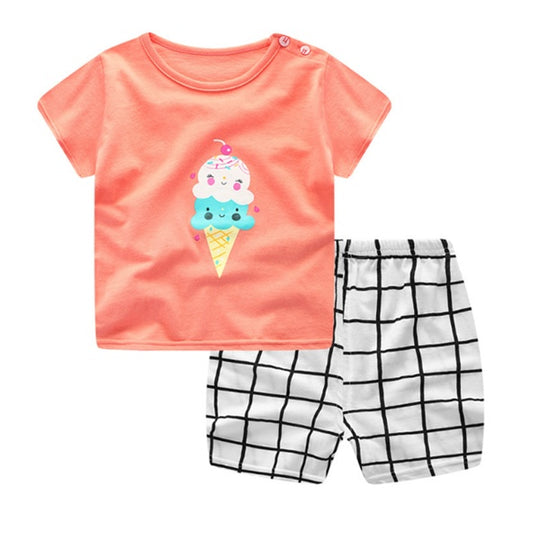 Cartoon Clothing Baby Boy Summer Casual Clothing Sets