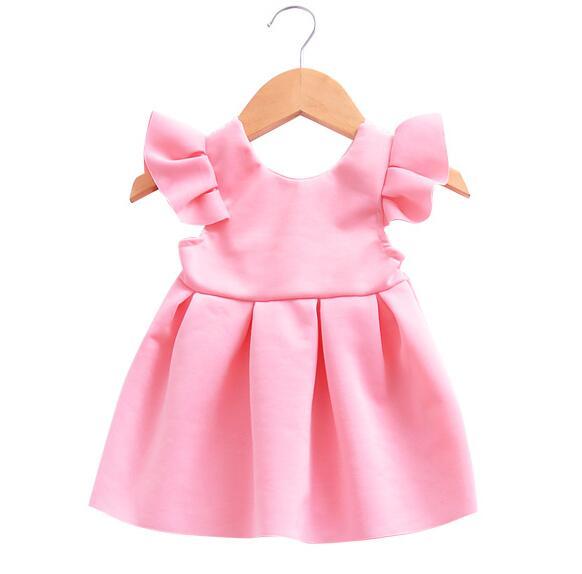 Blossom Delight: Blue and Pink Baby Dresses