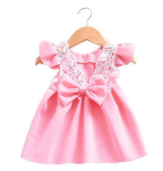 Blossom Delight: Blue and Pink Baby Dresses