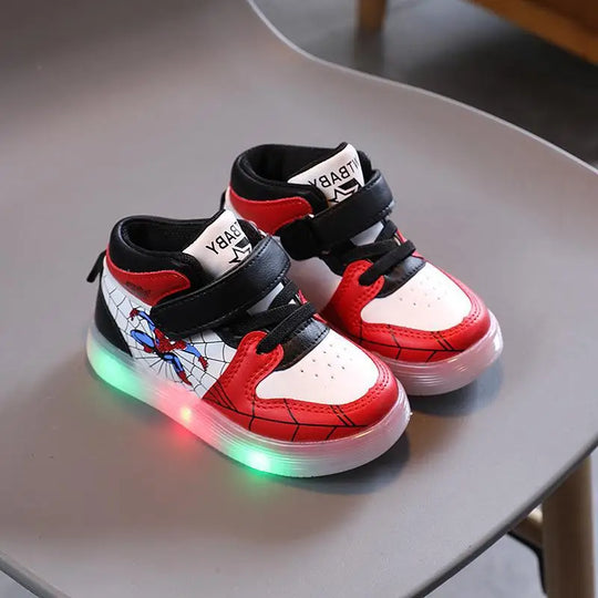 Disney Spiderman LED Light Sports Shoes