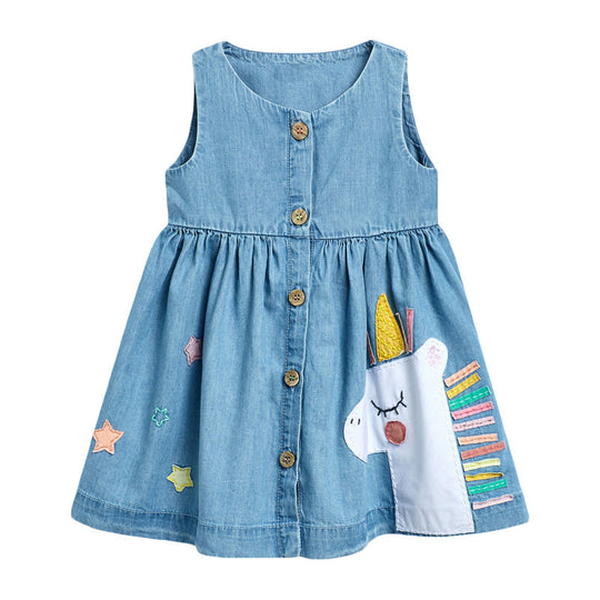 Tiny Trendsetter Denim Dress