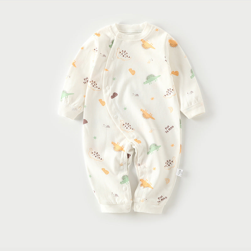 Autumn Thin Baby Pajamas And Baby Onesies