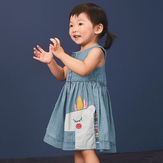 Tiny Trendsetter Denim Dress